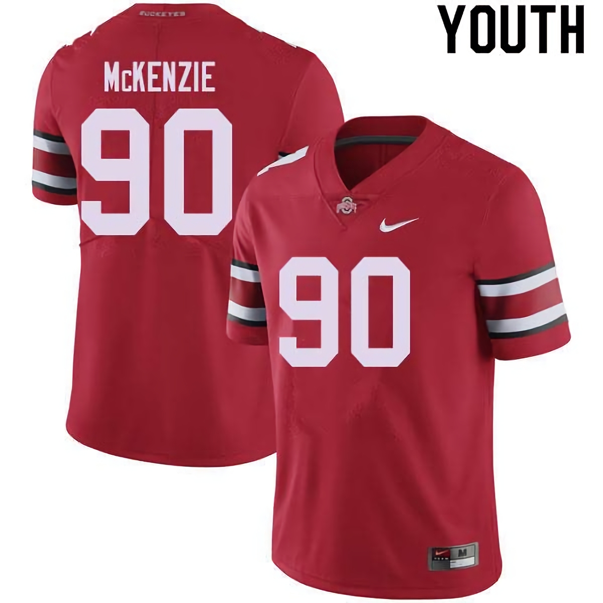 Jaden McKenzie Ohio State Buckeyes Youth NCAA #90 Nike Red College Stitched Football Jersey XDL7156RG